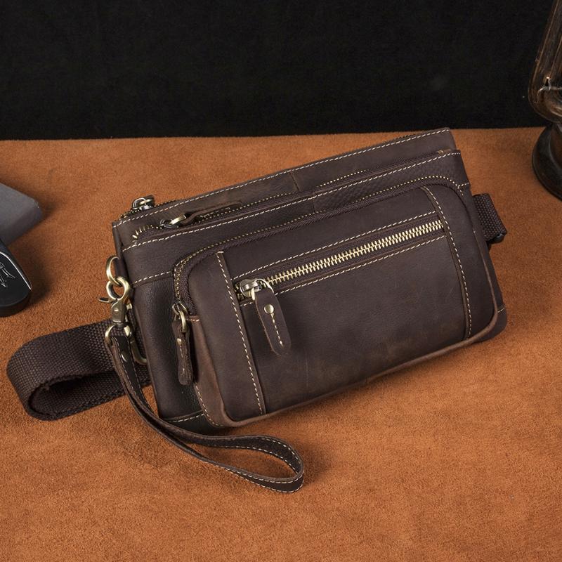 Waist Bags Trend Crazy Horse Leather Men Casual Vintage Travel Fanny Belt Bag Chest Pack Design Phone Cigarette Case Pouch Male 9801Waist, Black
Waist Bags Trend Crazy Horse Leather Men Casual Vintage Travel Fanny Belt Bag Chest Pack Design Phone Cigarette Case Pouch Male 9801Waist, Black