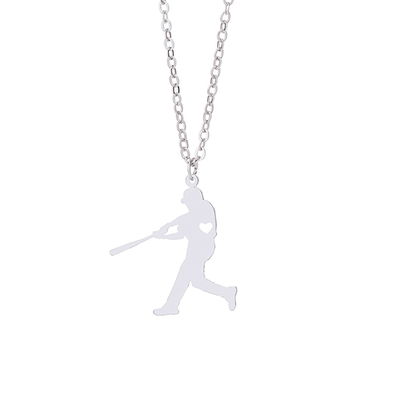 Baseball Player Pendant Necklace with love heart Stainless Steel Charm Link Chain Jewelry for Women and Men Children Gifts Sports Memorabilia
Baseball Player Pendant Necklace with love heart Stainless Steel Charm Link Chain Jewelry for Women and Men Children Gifts Sports Memorabilia