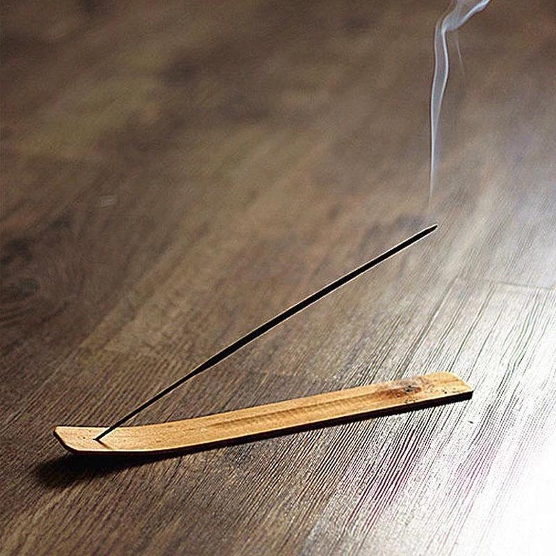 Sublimation Artracyse Pine Wood Incense Board Indian Stick Long Incense Holders Simple Solid Wooden Incenses Holder Home Decoratio2594303