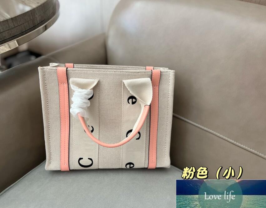 High Quality Handbag Womens Shopper Fashion lovely pink Totes Bags Shoulder Bag Women Canvas Woody Tote Handbags Purses