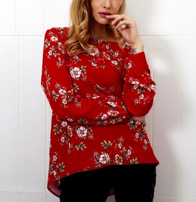 Women' Blouses & Shirts Floral Print Autumn Women Zipper Blouse Top Long Sleeve Shirt Harajuku Feminina Womens Irregular Tops And Clothes, Red
Women' Blouses & Shirts Floral Print Autumn Women Zipper Blouse Top Long Sleeve Shirt Harajuku Feminina Womens Irregular Tops And Clothes, Red