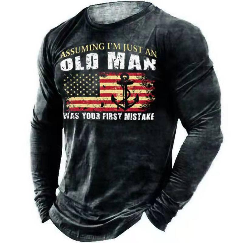 Men' T-Shirts Spring Men T-shirt Casual O-Neck Long Sleeve Tees Tops Fashion Vintage Pattern Print T Shirt Loose Pullover ClothingMen, 028
Men' T-Shirts Spring Men T-shirt Casual O-Neck Long Sleeve Tees Tops Fashion Vintage Pattern Print T Shirt Loose Pullover ClothingMen, 028