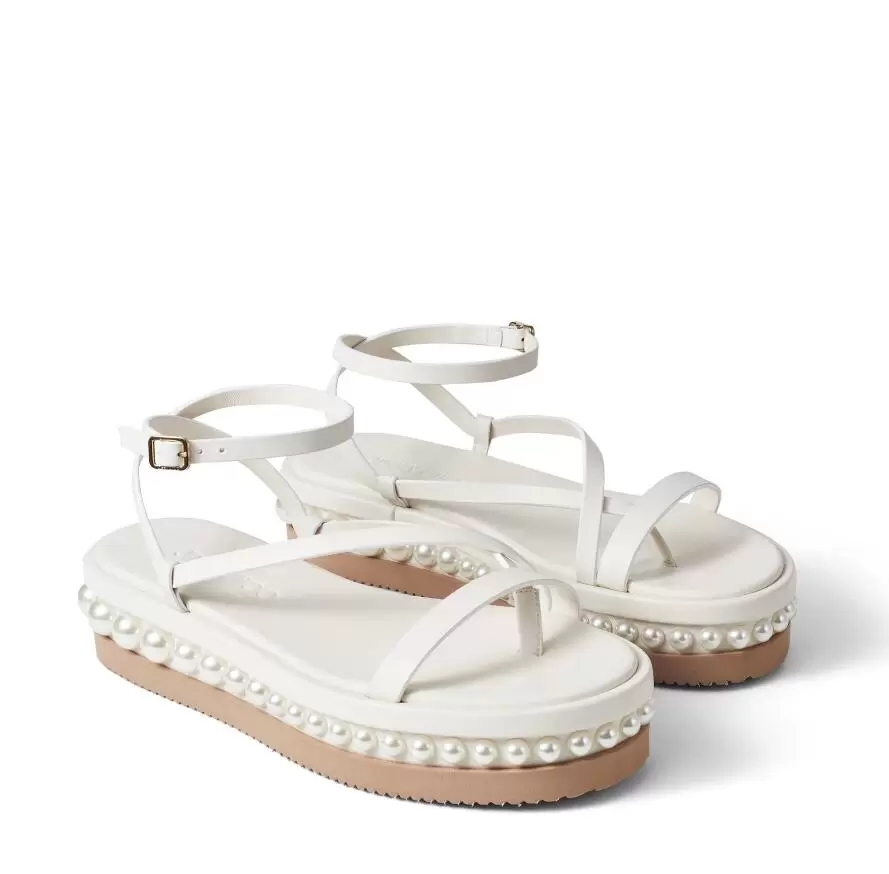 Summer style Pine Sandals Wedges Flat Pearls Embellished Leather Platform Pumps Luxury Brand Gladiator Sandalias Comfort Party Wedding
Summer style Pine Sandals Wedges Flat Pearls Embellished Leather Platform Pumps Luxury Brand Gladiator Sandalias Comfort Party Wedding