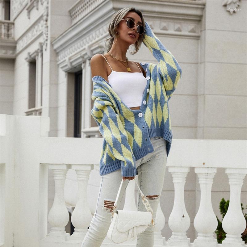 Women' Knits & Tees Long Sleeve Color Block Diamond Cropped Cardigan 2022 Korean Clothes Women Knitted Sweater Winter Clothing Trending Olg, Blue
Women' Knits & Tees Long Sleeve Color Block Diamond Cropped Cardigan 2022 Korean Clothes Women Knitted Sweater Winter Clothing Trending Olg, Blue