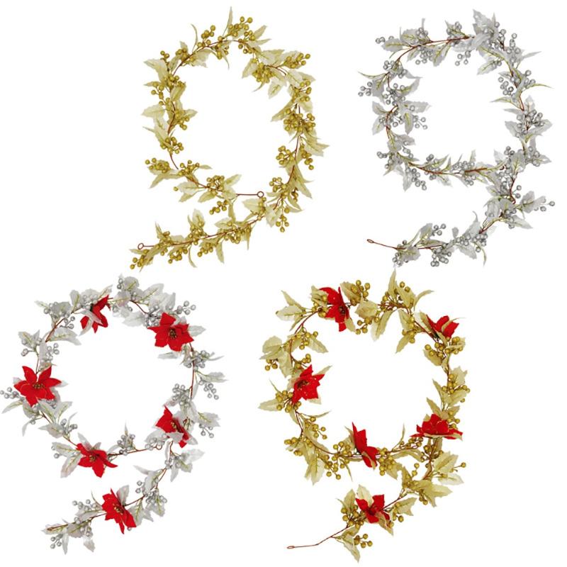 Decorative Flowers & Wreaths 175cm Rattan Christmas Artificial Gold Silver Tree Ornaments Wall Door Decor Xmas Home Party Hanging Ornament
Decorative Flowers & Wreaths 175cm Rattan Christmas Artificial Gold Silver Tree Ornaments Wall Door Decor Xmas Home Party Hanging Ornament