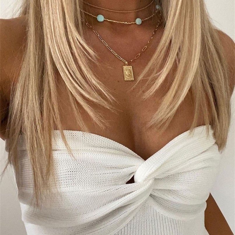 Knitted Y2k Tube Corset Crop Top Women Summer Strapless Camis Backless Off Shoulder Tank Bustier Vintage Vest Yuqung 220316