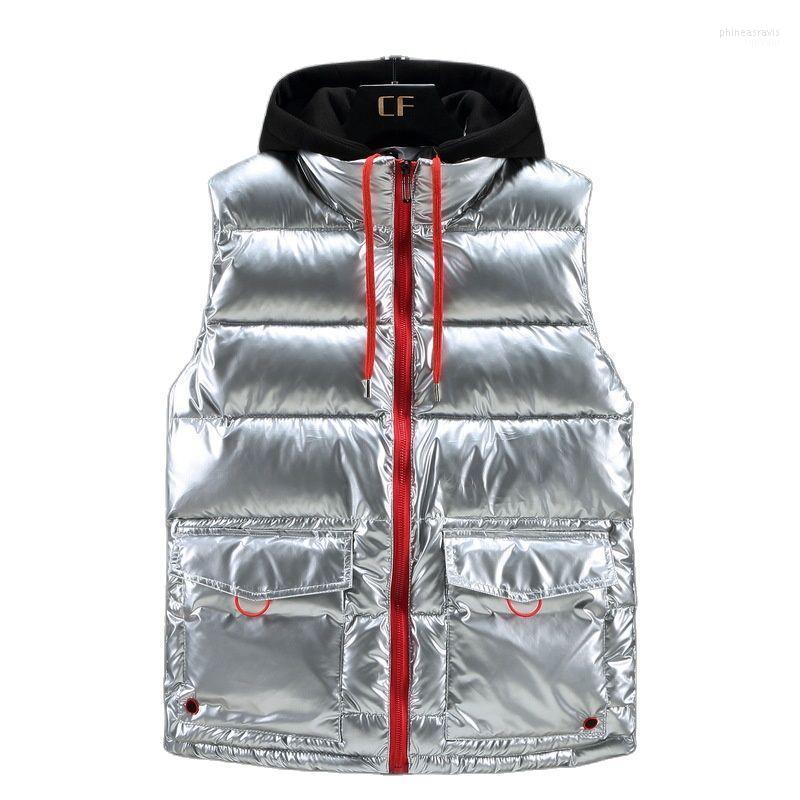 Men's Vests 2022 Autumn Winter Cotton-Padded Shiny Vest Removable Hat Hood Waistcoat Warm Sleeveless Jacket Zipper Coat -5XL Phin22, Black
Men's Vests 2022 Autumn Winter Cotton-Padded Shiny Vest Removable Hat Hood Waistcoat Warm Sleeveless Jacket Zipper Coat -5XL Phin22, Black