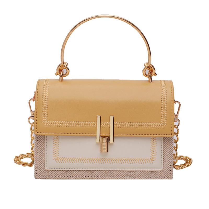 Evening Bags Contrast Color Leather Handbag Female Satchels Casual Daily Crossbody Bag Yellow White Flap Sweet Ladies Party Fashion PouchEve, Beige
Evening Bags Contrast Color Leather Handbag Female Satchels Casual Daily Crossbody Bag Yellow White Flap Sweet Ladies Party Fashion PouchEve, Beige