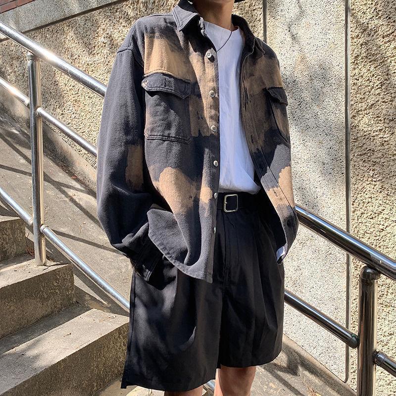 Men Shirt Coat Korean Fashion Spring And Autumn Loose Casual Mens Long Sleeve Print Men's Shirts, Gray
Men Shirt Coat Korean Fashion Spring And Autumn Loose Casual Mens Long Sleeve Print Men's Shirts, Gray
