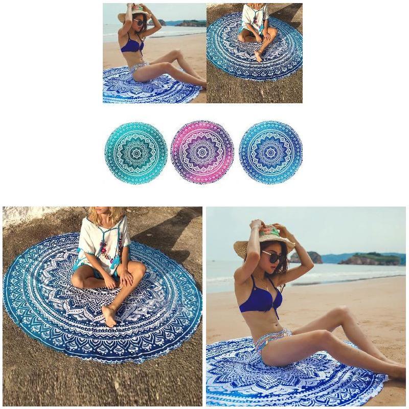 Tapestries Mandala Round Tapestry Summer Beach Picnic Throw Rug Blanket Bohemia Mats Home Textile Garden Multifunctional Use
Tapestries Mandala Round Tapestry Summer Beach Picnic Throw Rug Blanket Bohemia Mats Home Textile Garden Multifunctional Use