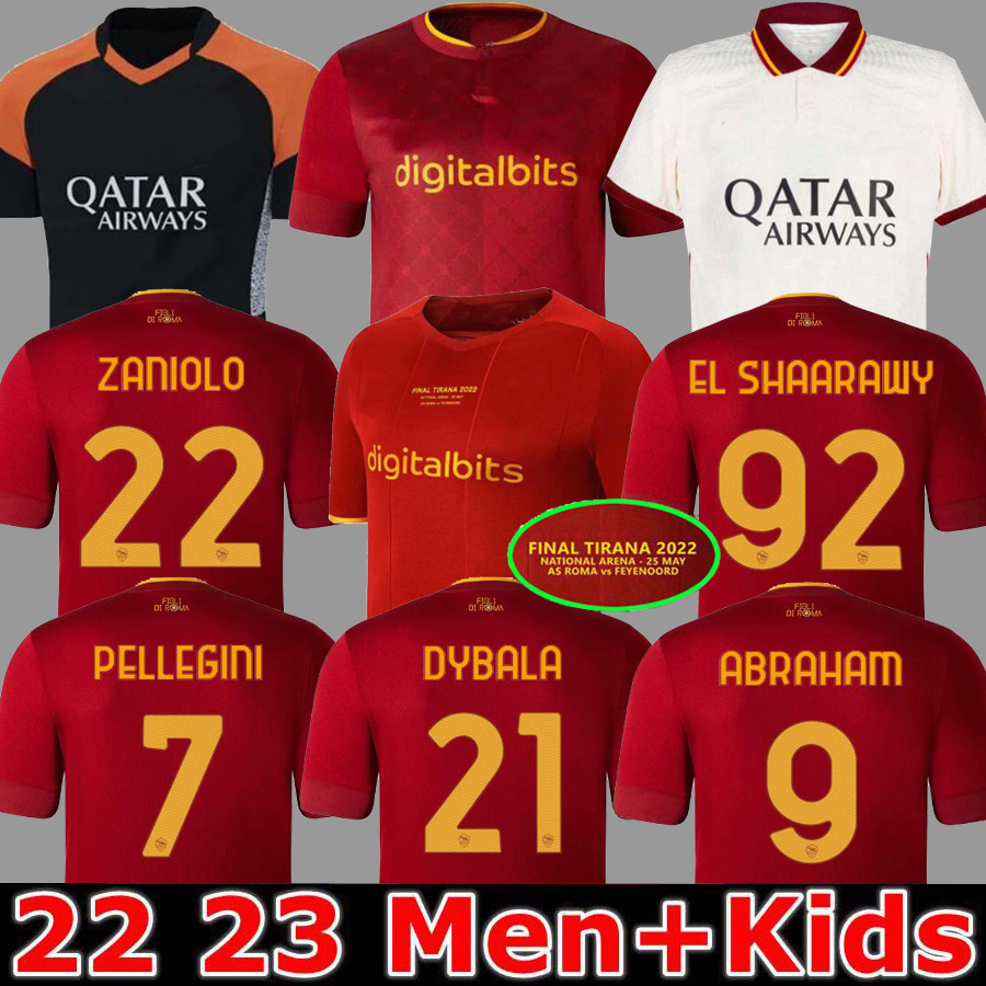 21 22 23 SOCCER JERSEYS ROMA home final Pastore Abraham 2022 2023 totti Zaniolo MANCINI KUMBULLA men kids kit FOOTBALL EL SHAARAWY Uniform DYBALA, 22 23 home aldult epa
21 22 23 SOCCER JERSEYS ROMA home final Pastore Abraham 2022 2023 totti Zaniolo MANCINI KUMBULLA men kids kit FOOTBALL EL SHAARAWY Uniform DYBALA, 22 23 home aldult epa