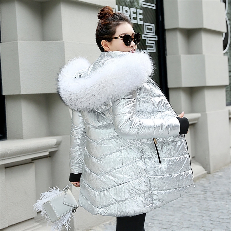Women winter jackets long warm coat Silver color style female jacket Wide fur collar 2019 ladies parka abrigos mujer invierno T200114, Gold
Women winter jackets long warm coat Silver color style female jacket Wide fur collar 2019 ladies parka abrigos mujer invierno T200114, Gold