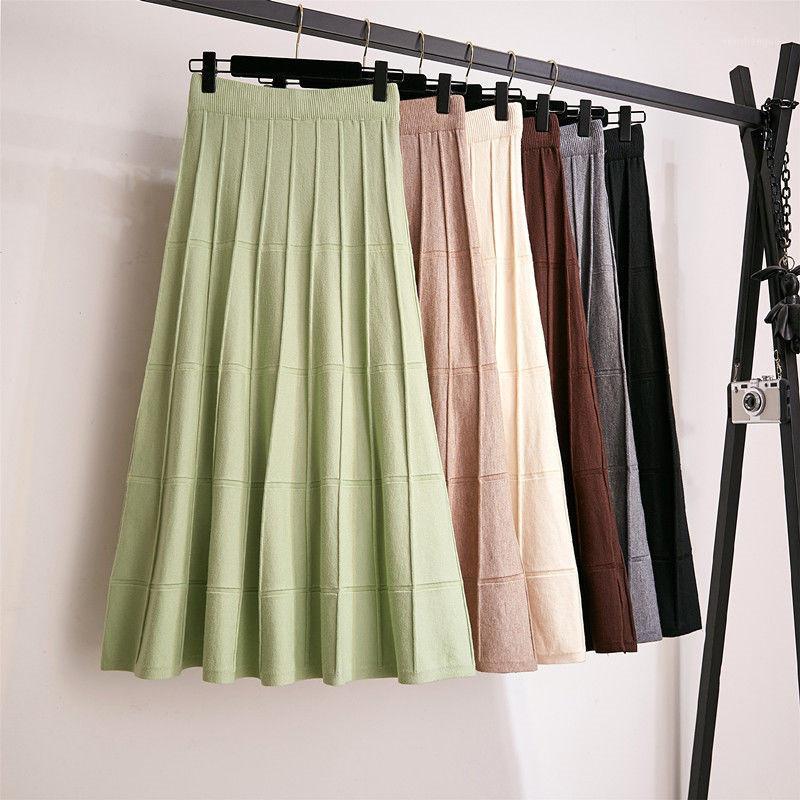 Skirts 2022 Autumn Winter Women Elastic High Waist Knitted Pleated Skirt Korean Solid Casual Midi Female A Line Warm Z163, Gray
Skirts 2022 Autumn Winter Women Elastic High Waist Knitted Pleated Skirt Korean Solid Casual Midi Female A Line Warm Z163, Gray