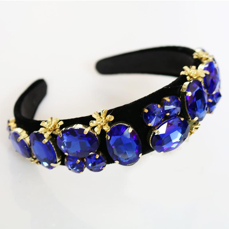 Hair Clips & Barrettes Trendy Crown Velvet Gold Flower Bridal Tiara Luxury Blue Big Gem Headband Jewelry Accessories Dinner Party Casual Who
Hair Clips & Barrettes Trendy Crown Velvet Gold Flower Bridal Tiara Luxury Blue Big Gem Headband Jewelry Accessories Dinner Party Casual Who