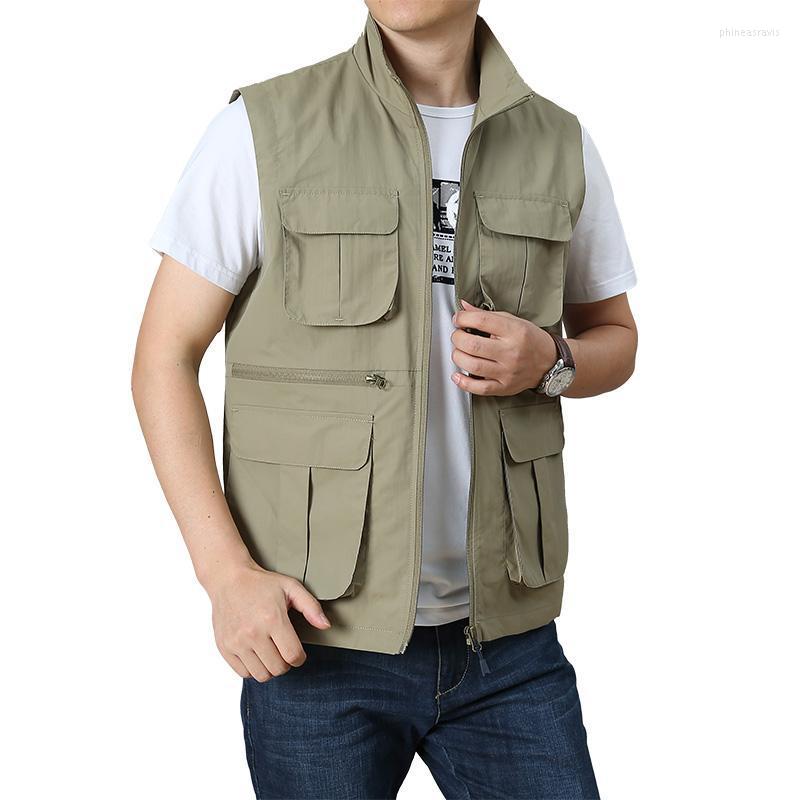 Men's Vests Mens Jacket Sleeveless Vest Spring Summer Autumn Casual Travels Hiking Work Multi-pockets Waistcoat 8XL Phin22, Dark grey
Men's Vests Mens Jacket Sleeveless Vest Spring Summer Autumn Casual Travels Hiking Work Multi-pockets Waistcoat 8XL Phin22, Dark grey