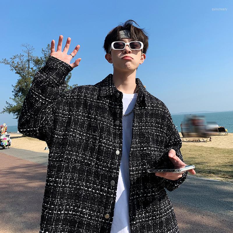 Men's Dress Shirts Small Fragrant Clothes Men's Fashion High Taste Jacket Spring And Autumn Tweed Woven Thousand Bird Check Shirt MenMen, Black
Men's Dress Shirts Small Fragrant Clothes Men's Fashion High Taste Jacket Spring And Autumn Tweed Woven Thousand Bird Check Shirt MenMen, Black