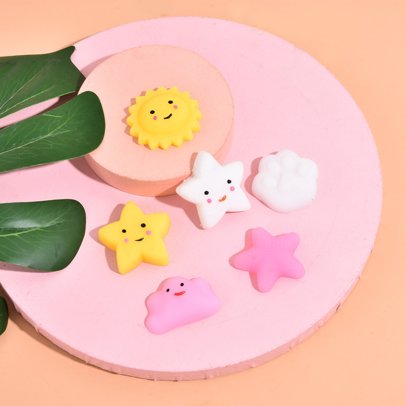 Fidget Toys Squishy Cute Sun Star Ball Kneading Music Kneading Software Decompression Vent Trickery Children's Student Gift