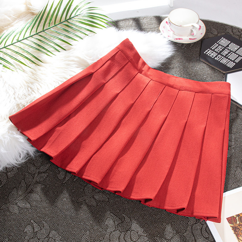 Black Women Pleated Skirt Elastic High Waist Female Mini Skirts Kawaii Preppy Style Lady Dance Skirt Casual ALine Woman Skirts 220701