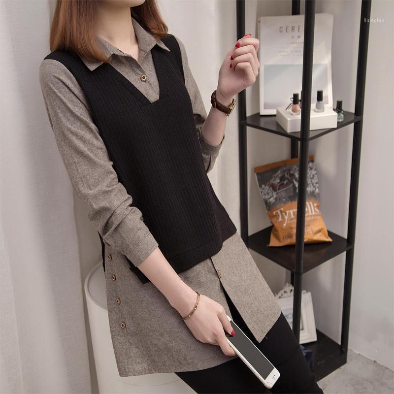 Women's Blouses & Shirts Women Casual Basic Patchwork Autumn Blouse Top Shirt Long Sleeve Plus Size, As picture
Women's Blouses & Shirts Women Casual Basic Patchwork Autumn Blouse Top Shirt Long Sleeve Plus Size, As picture