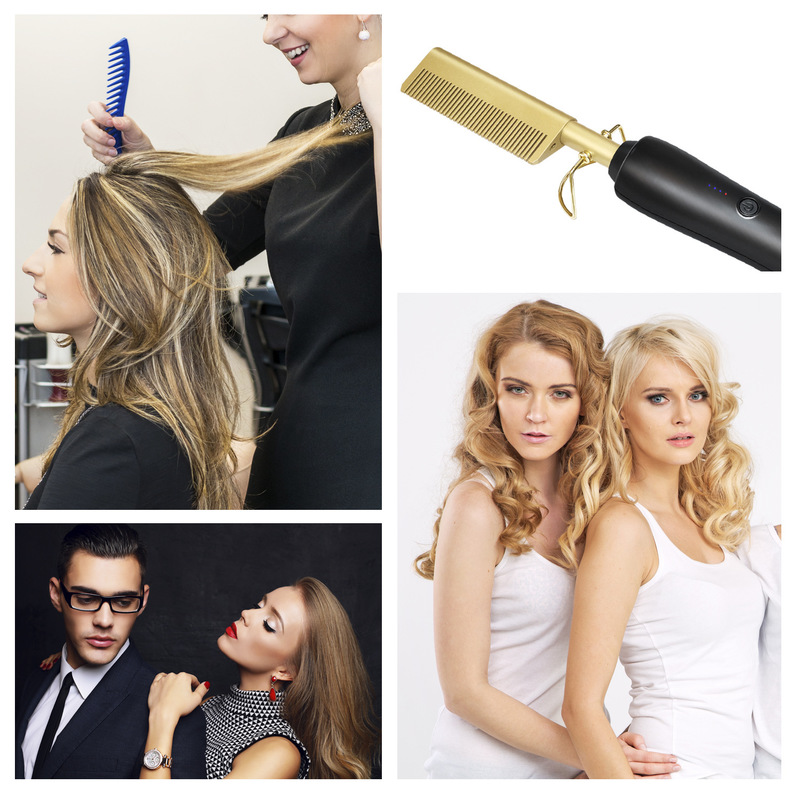 Hair Straightener Multifunctional Comb Electric Comb and Curling Iron Wet and Dry Flat Iron Hair Straightening Brush 220623
