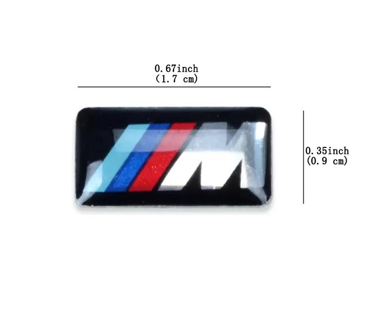 Car Vehicle Wheel Badge M Sport 3D Emblem Sticker Decals Logo For bmw M Series M1 M3 M5 M6 X1 X3 X5 X6 E34 E36 E6 Car Styling Stickers