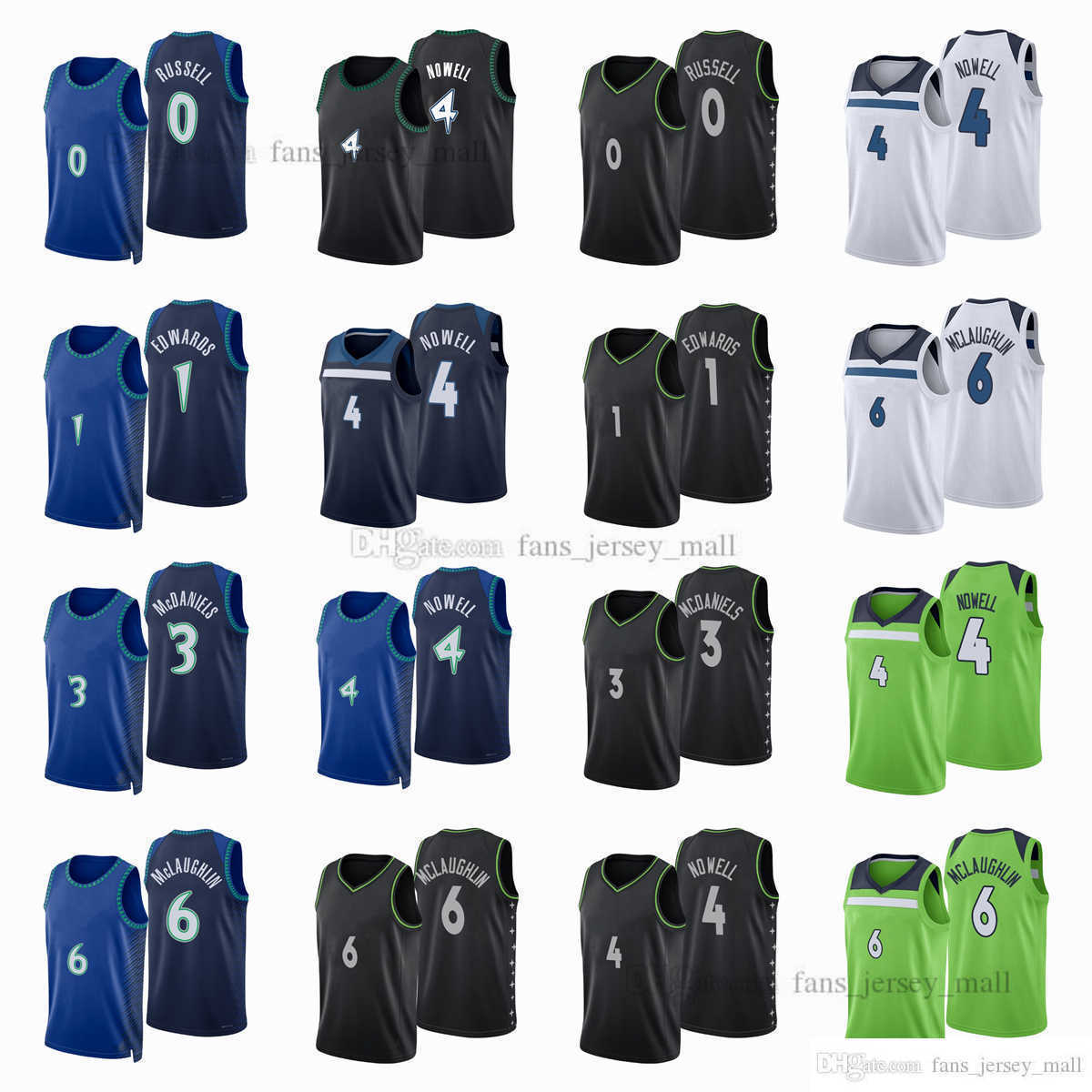 Printed City Basketball Jerseys D'Angelo 0 Russell Anthony 1 Edwards Jaden 3 McDaniels Jaylen 4 Nowell Jordan 6 McLaughlin Jersey Color Blue Black
Printed City Basketball Jerseys D'Angelo 0 Russell Anthony 1 Edwards Jaden 3 McDaniels Jaylen 4 Nowell Jordan 6 McLaughlin Jersey Color Blue Black