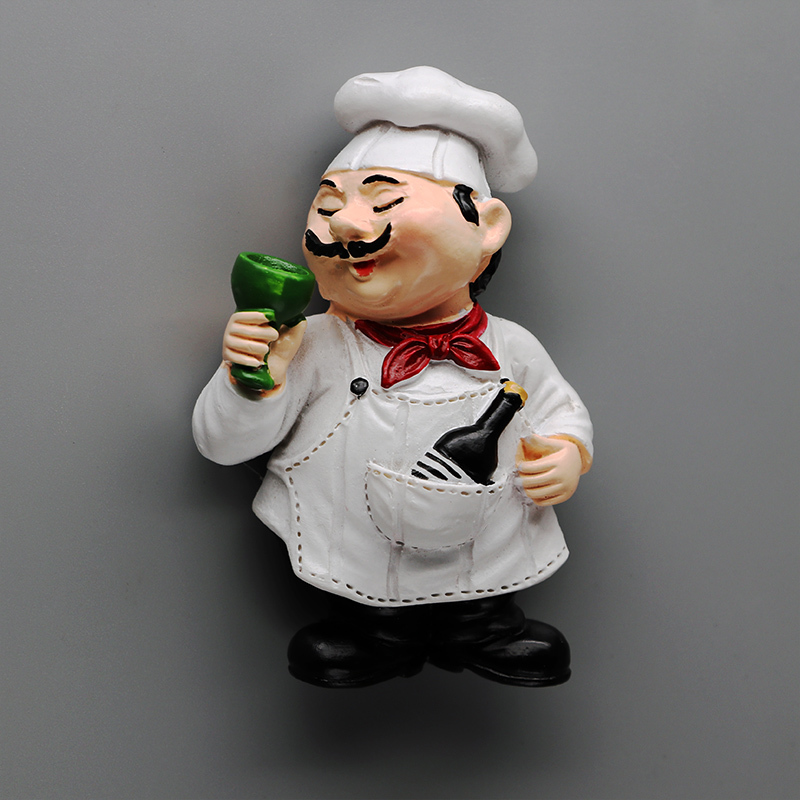 restaurant chef refrigerator pasted bread master 3d fridge magnet magnetic refrigerator pasted handmade collection great chefs