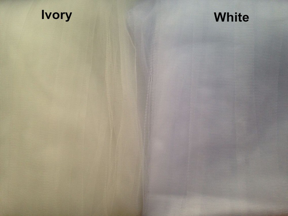 Classy White/Ivory 300cm Two-Layered Long Bridal Veil Featuring Secure Comb Holder Perfect Complement for Your Special Day