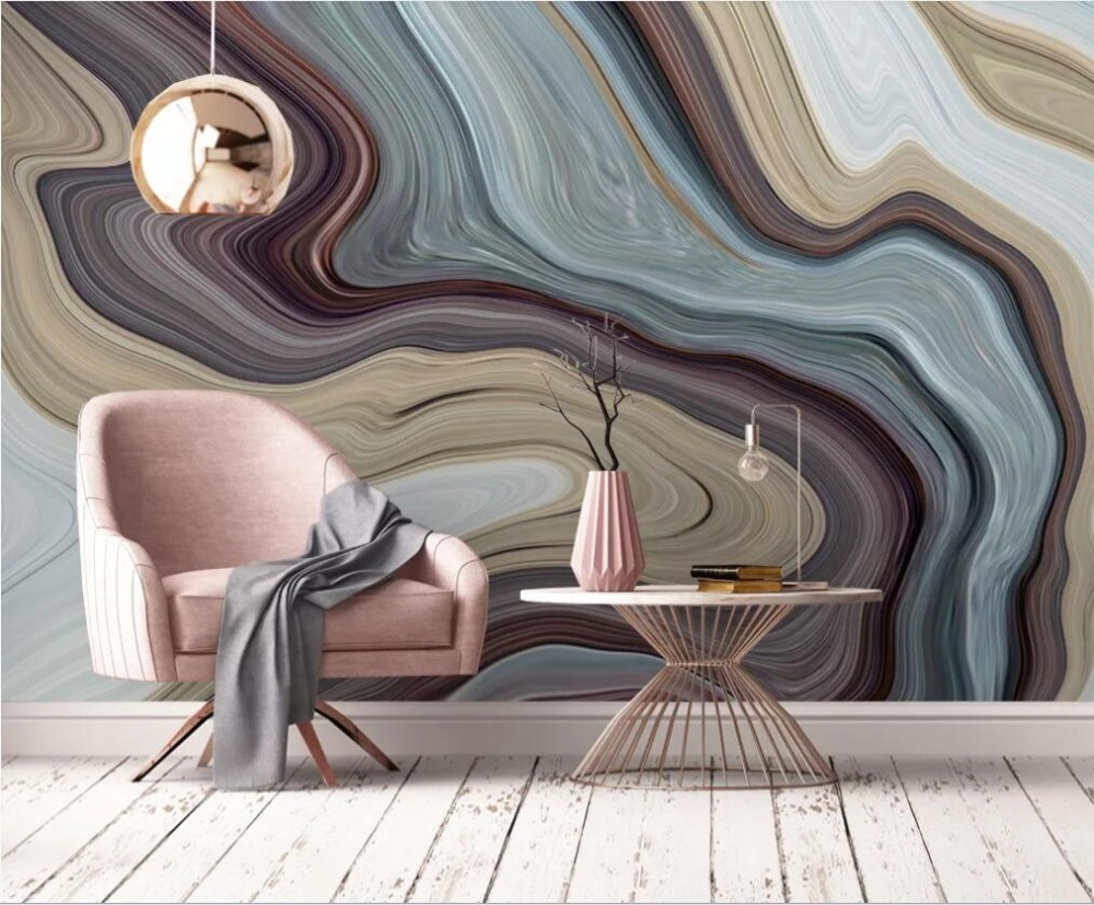Professional custom high-end wallpaper personality abstract landscape stone wall background - high-grade waterproof material