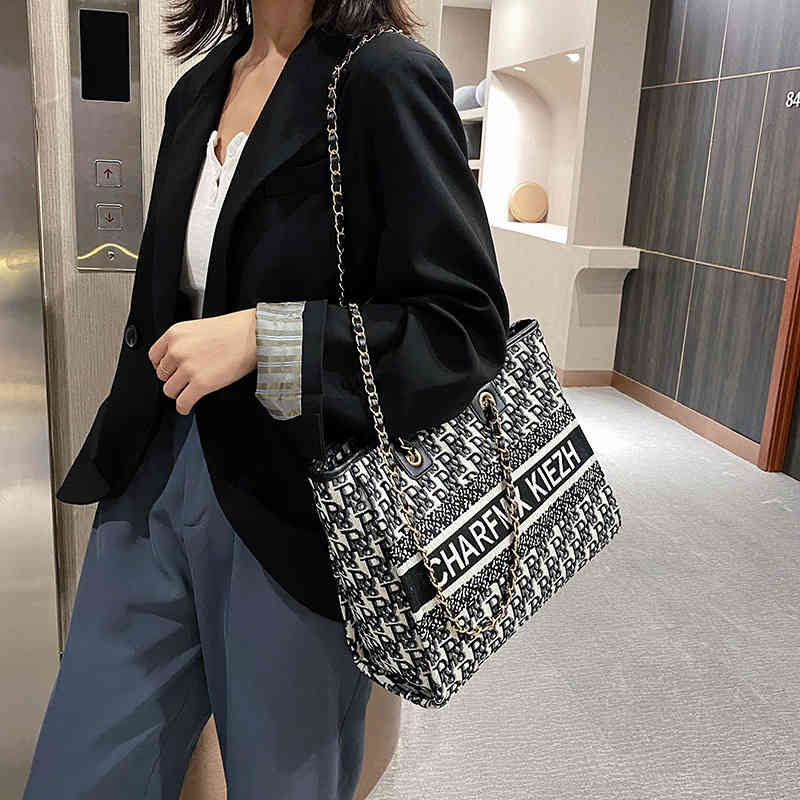 Purses large capacity bag female line new letter versatile portable shoulder net red Tote male Outlets