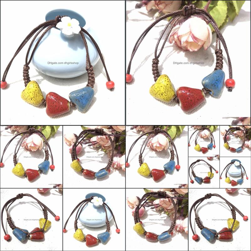 Charm Bracelets Jewelry Ceramic Handicrafts Womens Decoration Gril Friend Christmas Gift Chinese Product Bracelet Drop Deli Dhig7
Charm Bracelets Jewelry Ceramic Handicrafts Womens Decoration Gril Friend Christmas Gift Chinese Product Bracelet Drop Deli Dhig7