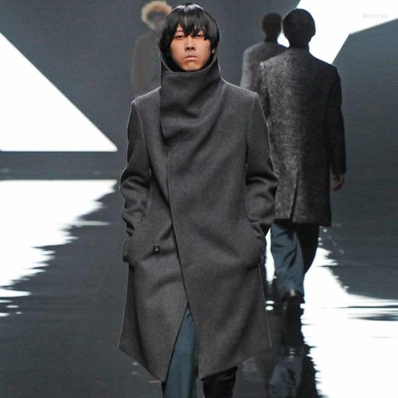 Men's Wool & Blends Trench Coat Autumn And Winter Loose Fashion Casual Big Lapel Black Mid-length Woolen Kend22
Men's Wool & Blends Trench Coat Autumn And Winter Loose Fashion Casual Big Lapel Black Mid-length Woolen Kend22