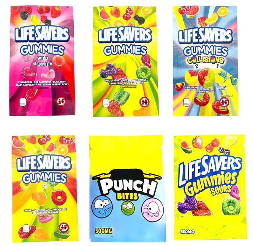 Empty 4 designs sours mylar edibles packaging bag lifesavers gummies zipper package candy gummy smell proof bags
Empty 4 designs sours mylar edibles packaging bag lifesavers gummies zipper package candy gummy smell proof bags