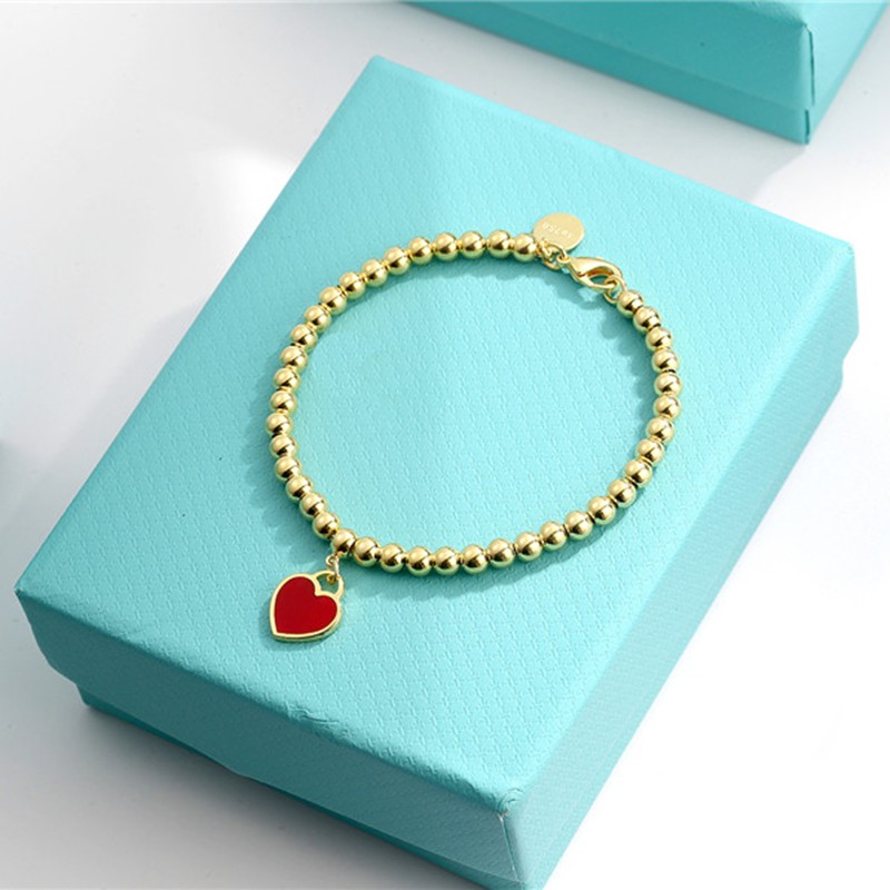 925 Silver TIF Luxury Heart Beaded Tag Strands Bracelet Women Fine jewelry Trendy Beads chain round ball Bracelets for girlfriend love Blue Fashion Gift With Logo
925 Silver TIF Luxury Heart Beaded Tag Strands Bracelet Women Fine jewelry Trendy Beads chain round ball Bracelets for girlfriend love Blue Fashion Gift With Logo