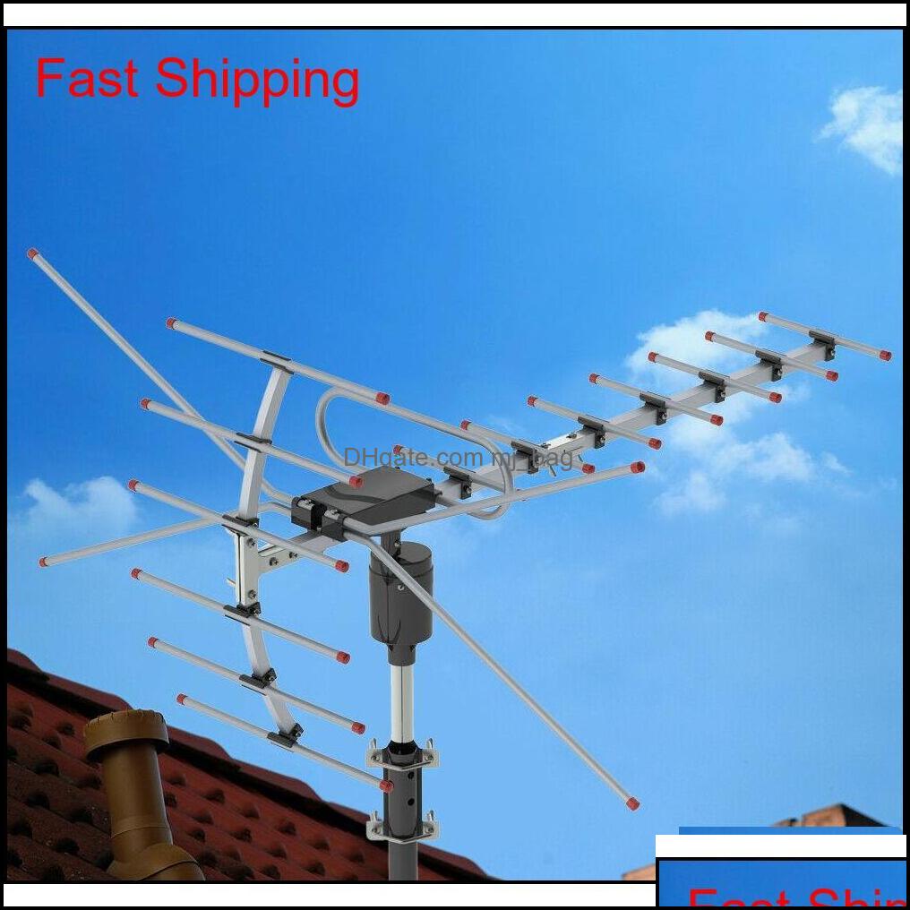 Other Garden Buildings Patio Lawn Home 200Miles 1080P Outdoor Amplified Hdtv Digital Tv Antenna Lo Qylmxo Sports2010 Drop Delivery 2021 8