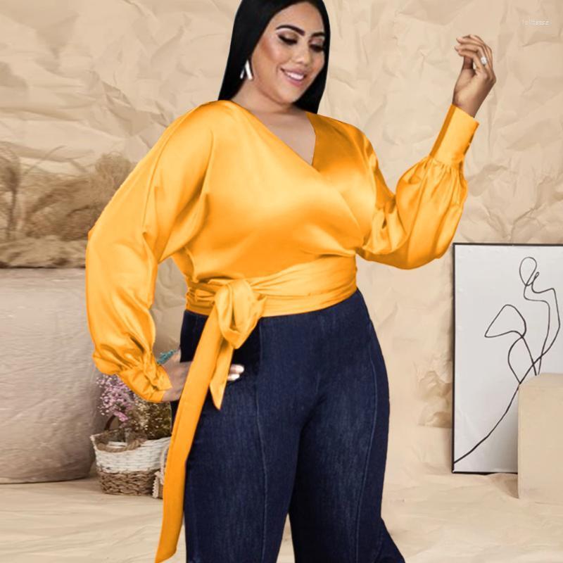 Women's Plus Size T-Shirt Blouse Casual Sexy V Neck Long Sleeve Waist Blet Tunics Peplum Blouses Spring Autumn Big 3XL Tops Women 2022 Loli2, Yellow
Women's Plus Size T-Shirt Blouse Casual Sexy V Neck Long Sleeve Waist Blet Tunics Peplum Blouses Spring Autumn Big 3XL Tops Women 2022 Loli2, Yellow