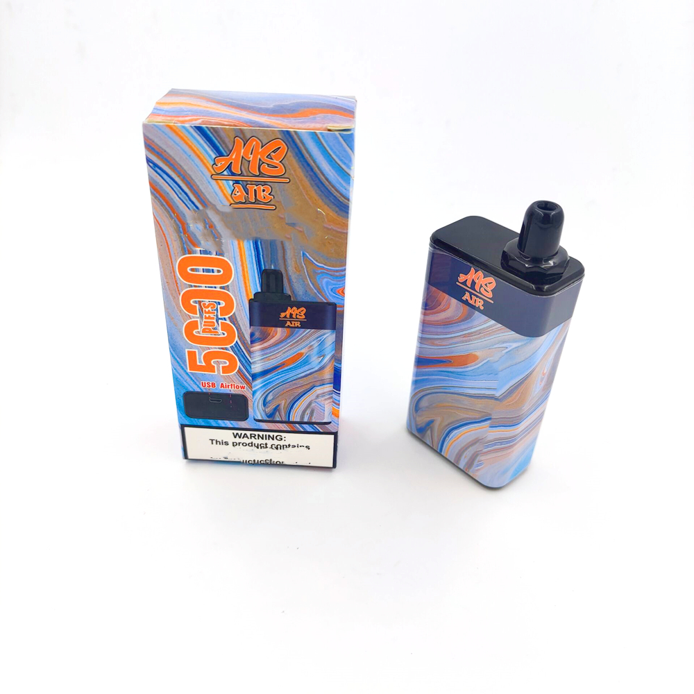 AIS AIR 5000Puffs Disposable E cigarettes Vape pen Mesh Coil Airflow Rechargeable 15ML 950mAh eCigs Vaporizer Original 
AIS AIR 5000Puffs Disposable E cigarettes Vape pen Mesh Coil Airflow Rechargeable 15ML 950mAh eCigs Vaporizer Original