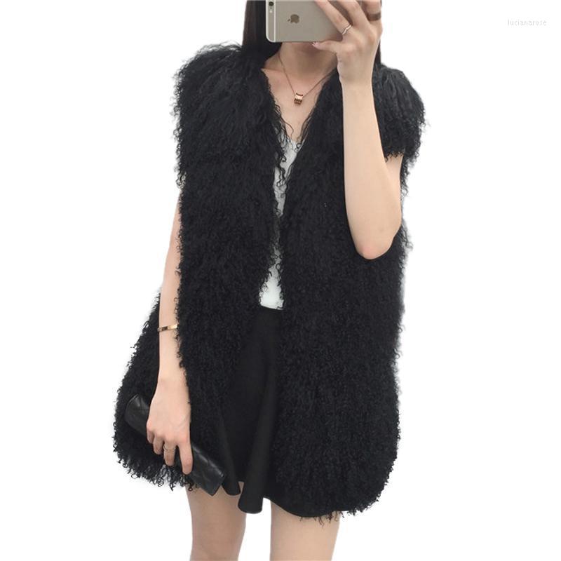 Women's Vests Ms.MinShu Real Lamb Fur Vest Fashion Woman Coat Mongolian Winter Waistcoat Long Fluffy Luci22, Beige
Women's Vests Ms.MinShu Real Lamb Fur Vest Fashion Woman Coat Mongolian Winter Waistcoat Long Fluffy Luci22, Beige