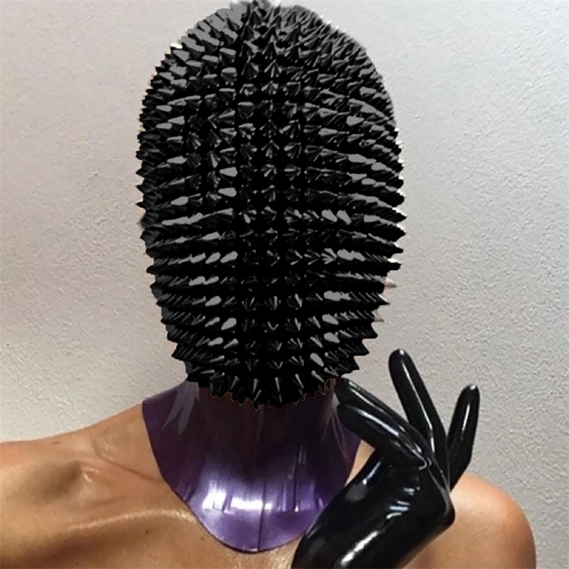 Party Masks Funny Rivet Mask Studded Spikes Full Face Jewel Cover Holiday Halloween Horror Mascaras Masquerade Masque 220826