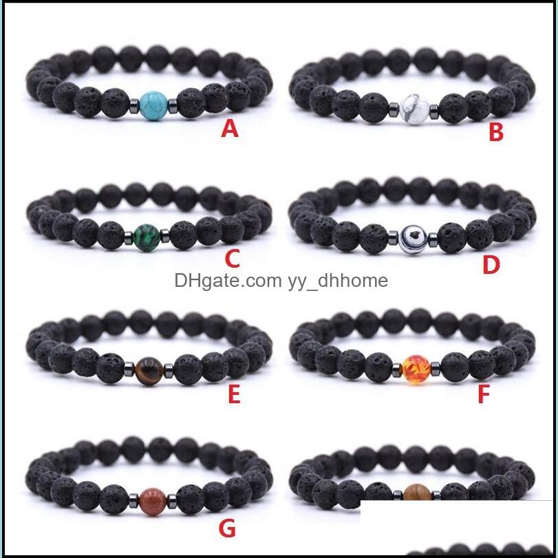 Beaded Strands Hematite Natural Black Lava Stone Beads Strand Elastic Bracelet Essential Oil Diffuser Bracelets Volcanic Ro Yydhhome Dhlei
Beaded Strands Hematite Natural Black Lava Stone Beads Strand Elastic Bracelet Essential Oil Diffuser Bracelets Volcanic Ro Yydhhome Dhlei