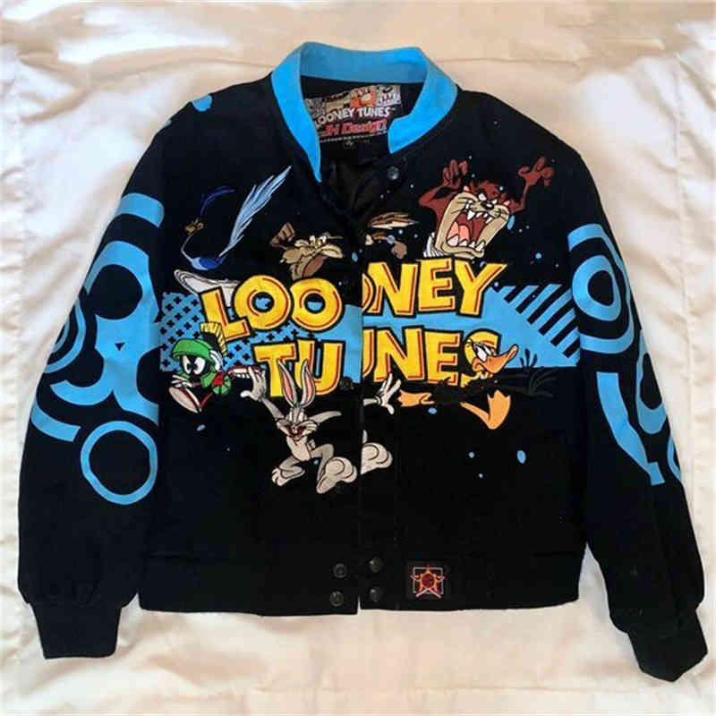 Summer New Baseball Uniform Men's Cartoon Print Jacket Loose Plus Size Long Sleeve, Black
Summer New Baseball Uniform Men's Cartoon Print Jacket Loose Plus Size Long Sleeve, Black