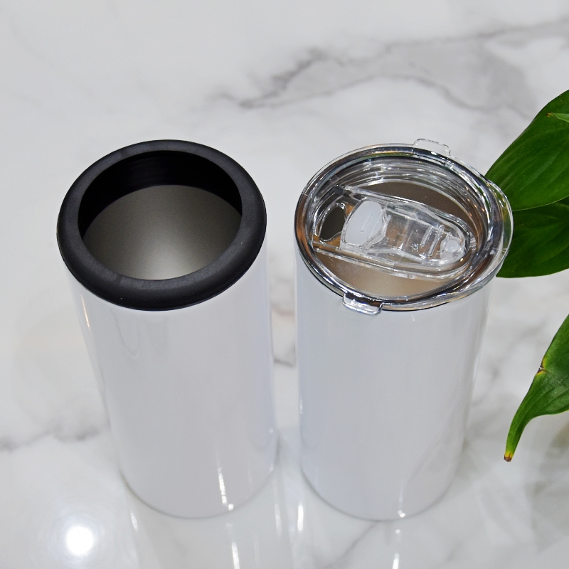 12oz Sublimation Can Cooler Tumbler Double Wall Insulated Water Bottle with Two Lids 350ml Stainless Steel Portable Travel Coffee Mug Cup B4, White
12oz Sublimation Can Cooler Tumbler Double Wall Insulated Water Bottle with Two Lids 350ml Stainless Steel Portable Travel Coffee Mug Cup B4, White
