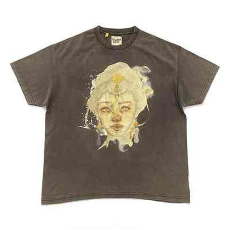 Designer T-shirt Gallerydept GD high street Vintage washed girls printed short sleeved men's T-shirt loose and versatile top, Wash black
Designer T-shirt Gallerydept GD high street Vintage washed girls printed short sleeved men's T-shirt loose and versatile top, Wash black
