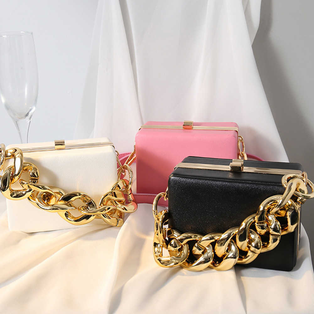 yuchengbags 2022Small Thick Metal Chain Women Shoulder Bag Fashion Small Box Handbag Designer Crossbody Bags for Women Brand Mini Bag Purse handbag, Pink
yuchengbags 2022Small Thick Metal Chain Women Shoulder Bag Fashion Small Box Handbag Designer Crossbody Bags for Women Brand Mini Bag Purse handbag, Pink