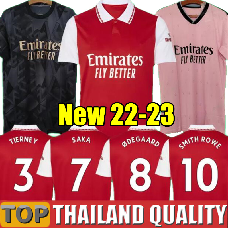 Fans Player version 21 22 23 MARTINELLI soccer jerseys Gunners 2022 2023 SMITH ROWE Pink jersey SAKA THOMAS TIERNEY Black football shirt ODEGAARD kit Kids Equipment, 21/22 third + patch - men
Fans Player version 21 22 23 MARTINELLI soccer jerseys Gunners 2022 2023 SMITH ROWE Pink jersey SAKA THOMAS TIERNEY Black football shirt ODEGAARD kit Kids Equipment, 21/22 third + patch - men