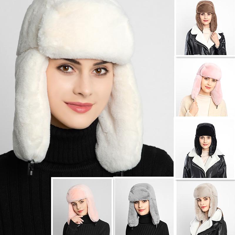 Berets 2022 Womens Winter Hat Warm Earflap Russian Thicken Lining Snow Skiing Windproof Solid Color Beanies Ushanka Bonnet Cap, Jufen
Berets 2022 Womens Winter Hat Warm Earflap Russian Thicken Lining Snow Skiing Windproof Solid Color Beanies Ushanka Bonnet Cap, Jufen