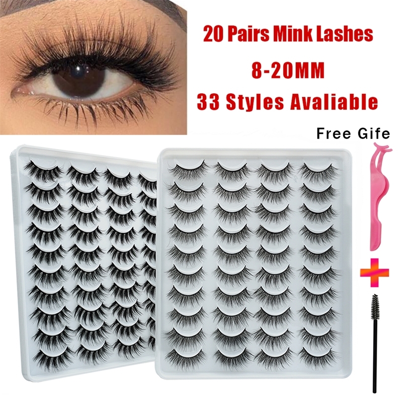 VISIBLE 20 Pairs Mink Lashes 3D 820MM Natural Faux Cils False Wispies Fluffies Dramatic Volume Eyelashes 220613
VISIBLE 20 Pairs Mink Lashes 3D 820MM Natural Faux Cils False Wispies Fluffies Dramatic Volume Eyelashes 220613