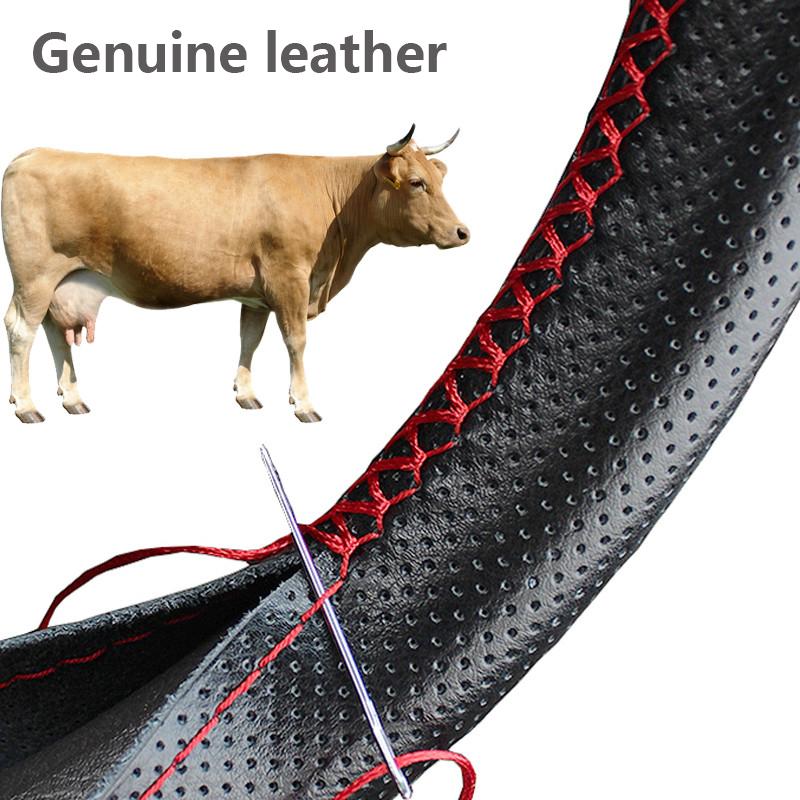 Steering Wheel Covers Diameter 37-38cm Genuine Leather Cover With Needles And Thread DIY Braid Car CoverSteering
Steering Wheel Covers Diameter 37-38cm Genuine Leather Cover With Needles And Thread DIY Braid Car CoverSteering