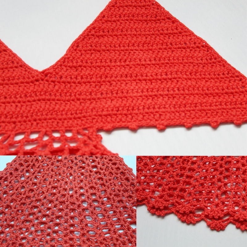 H80&S90 Women Sexy Handmade Crochet Deep V Neck Backless Hollow Out Beach Swimwear Lady Female Tank Top Bikini Dress 220325