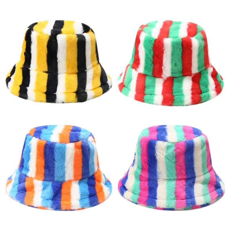 Berets Trendy Rainbow Color Stitching Fisherman Hat Cute Wide Brim Basin Outdoor, 10 colors
Berets Trendy Rainbow Color Stitching Fisherman Hat Cute Wide Brim Basin Outdoor, 10 colors